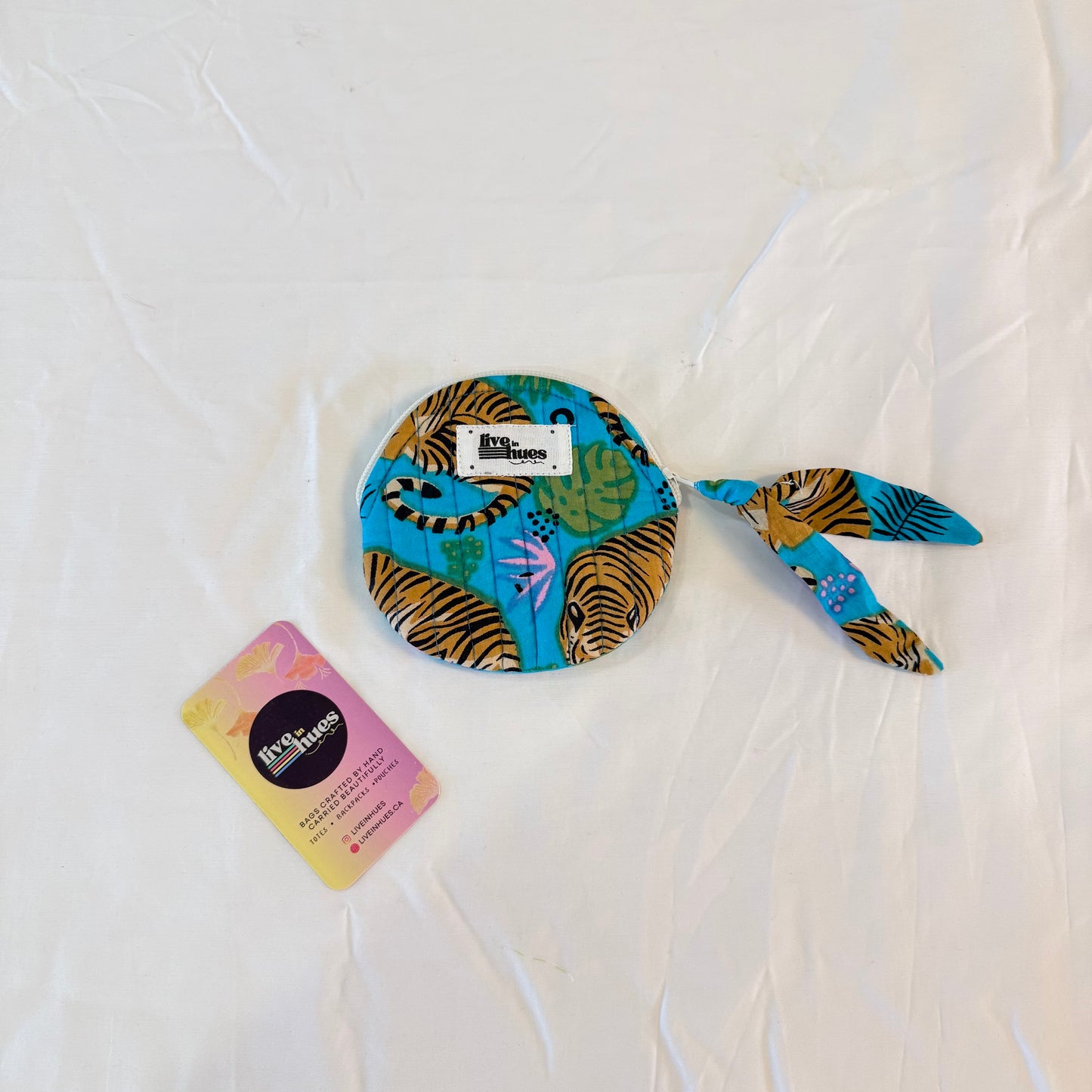 Tiger Roar Round Pouch