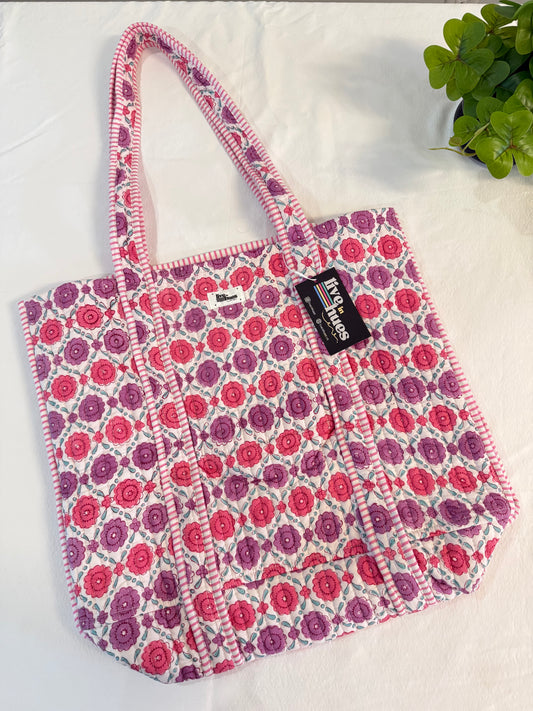 Pink Flower Big Tote