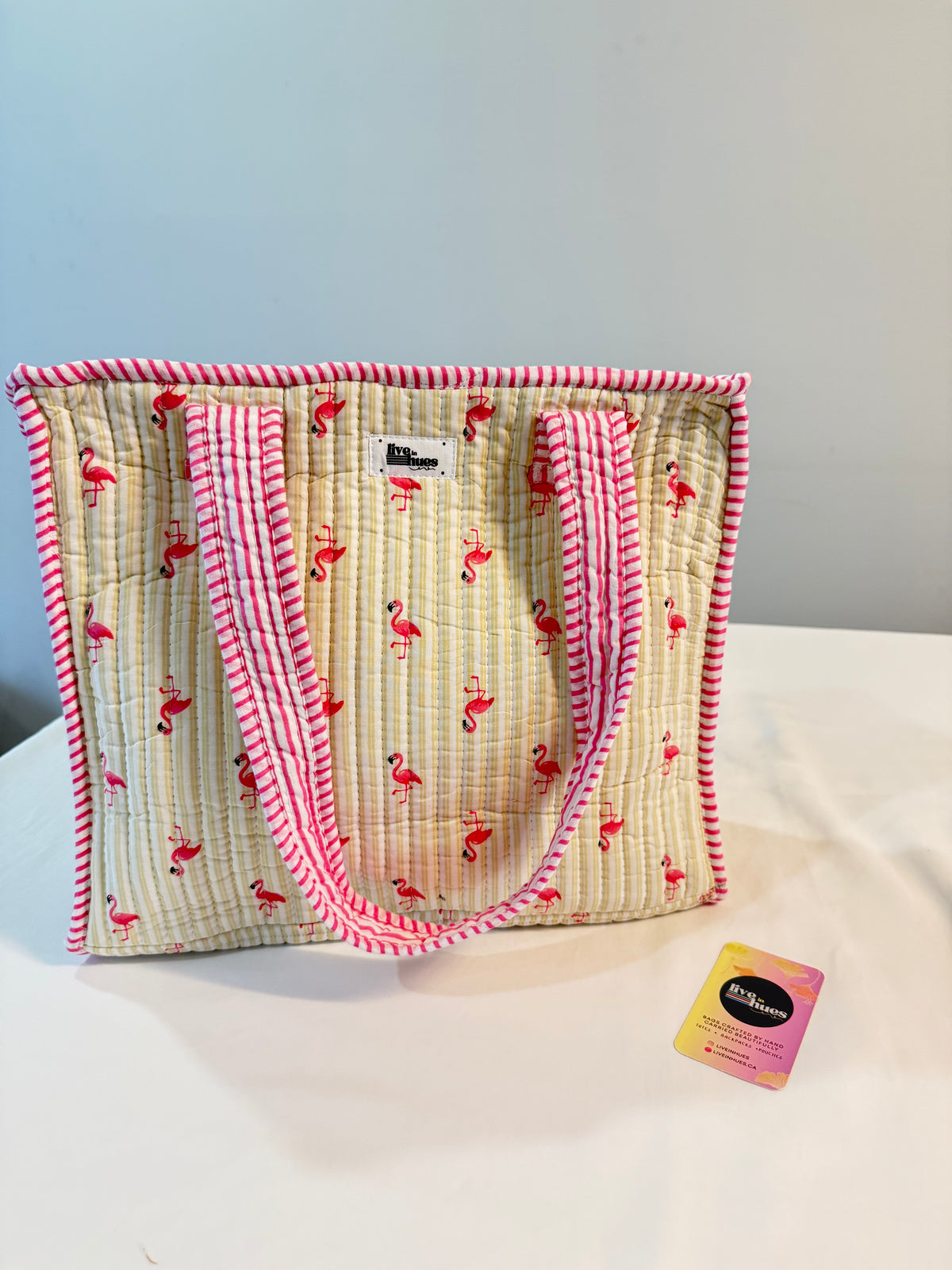 Flamingo Blush Mini Tote