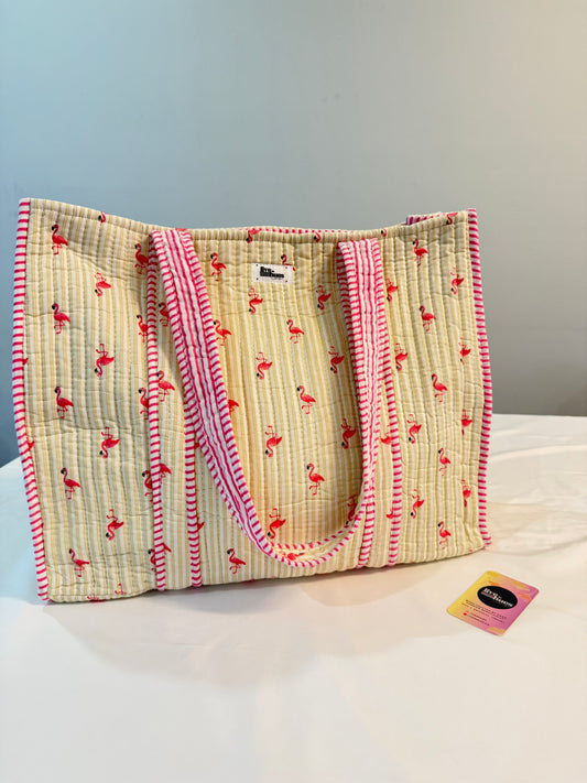 Flamingo Blush Big Tote