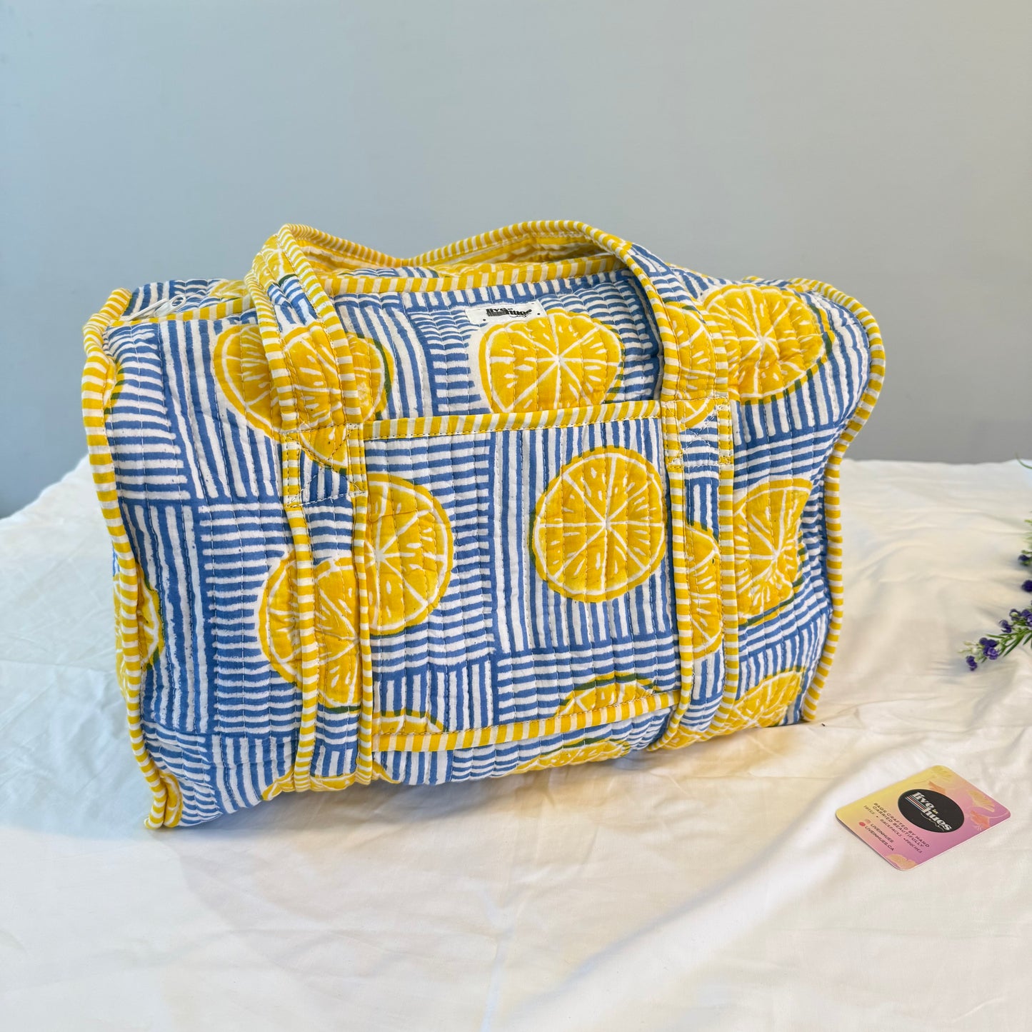 Lemon Zest Duffle Bag