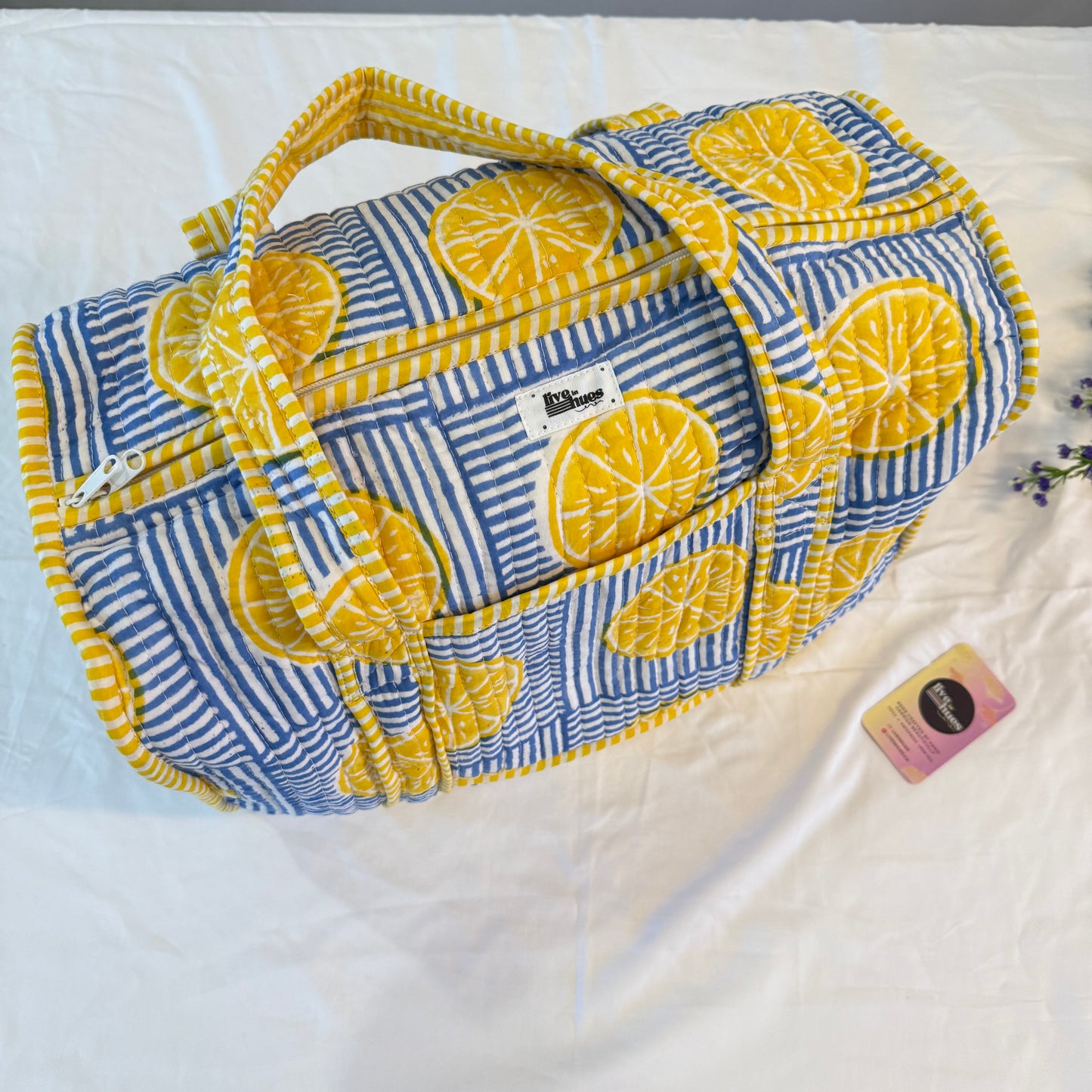 Lemon Zest Duffle Bag