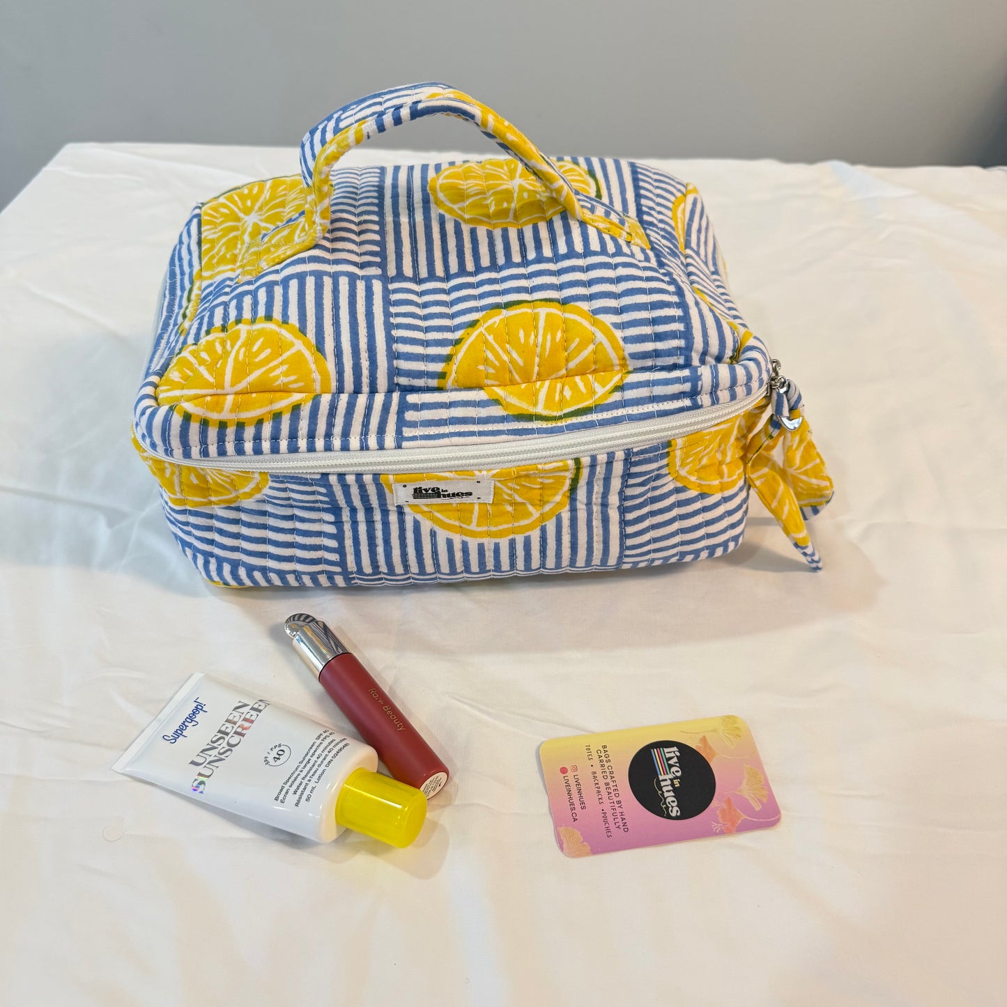 Lemon Zest Vanity Bag