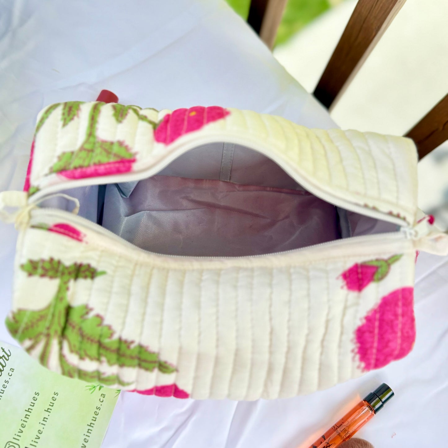 Crimson Bloom Pouch