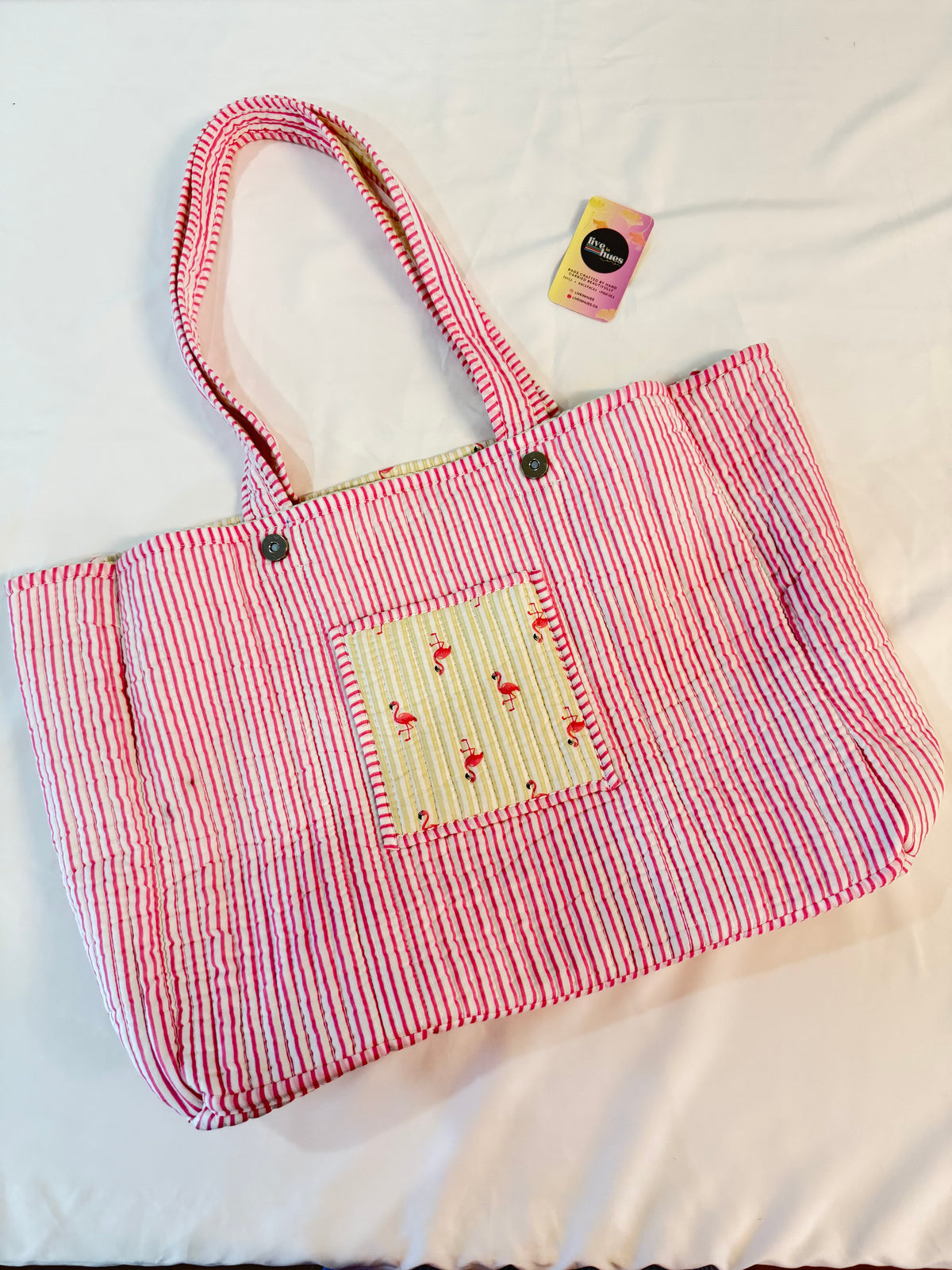 Flamingo Blush Big Tote