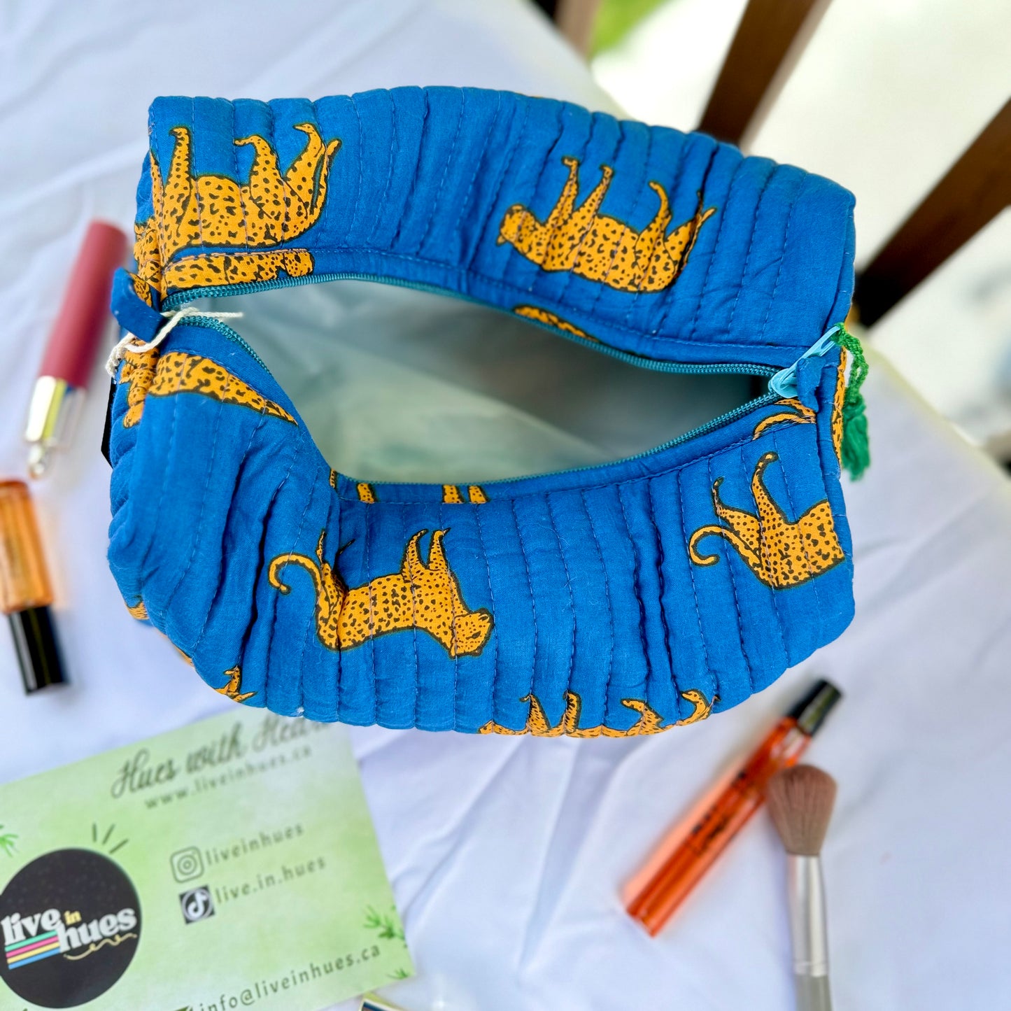 Tiger Turquoise Pouch