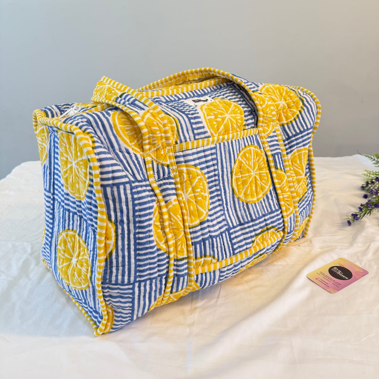 Lemon Zest Duffle Bag