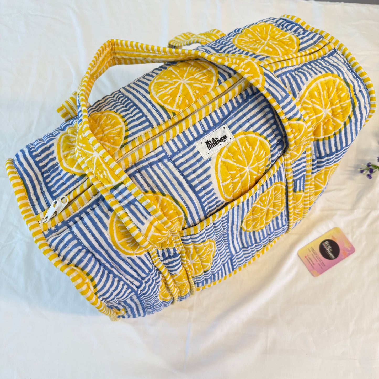 Lemon Zest Duffle Bag