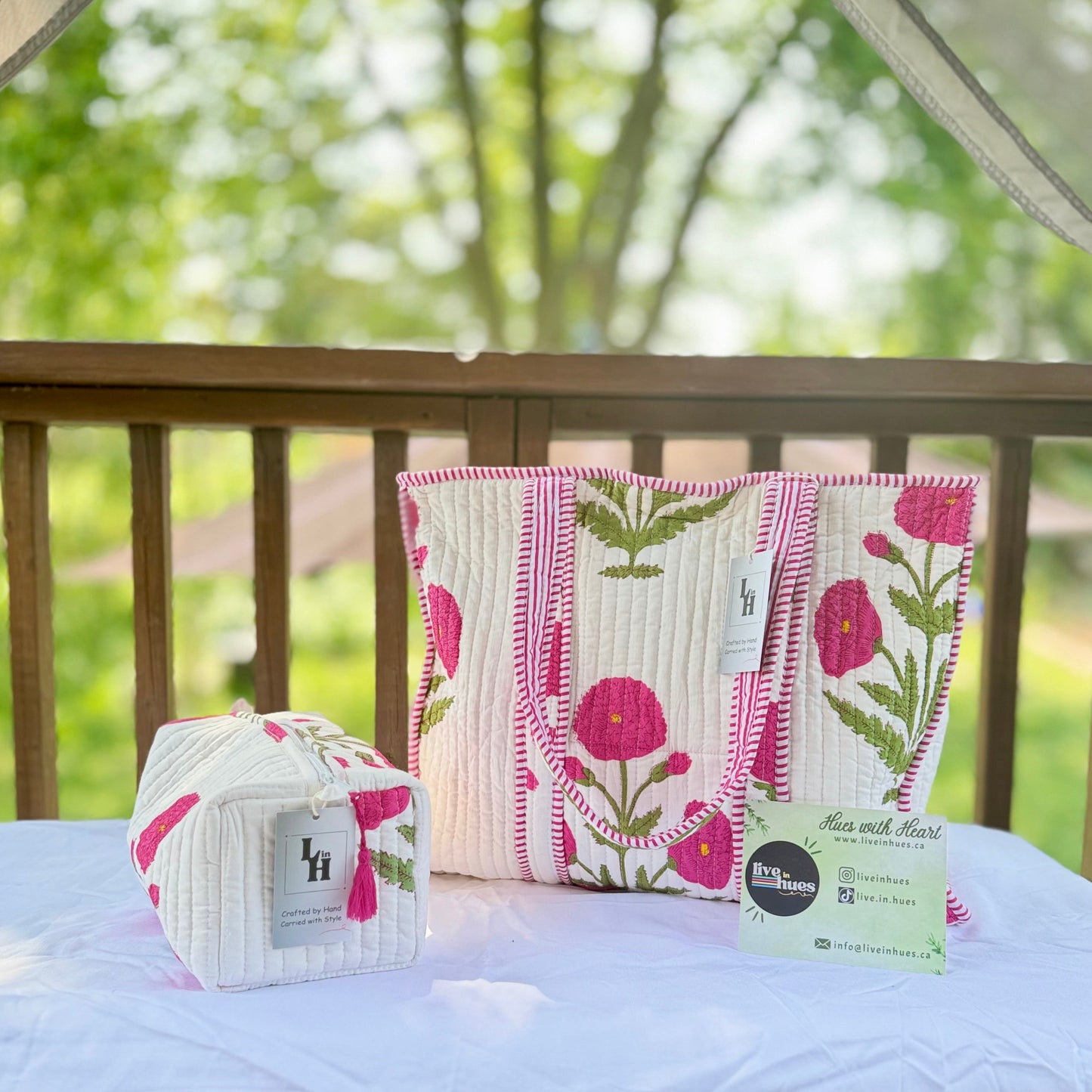 Crimson Bloom Pouch