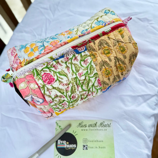Floral Mosaic Pouch