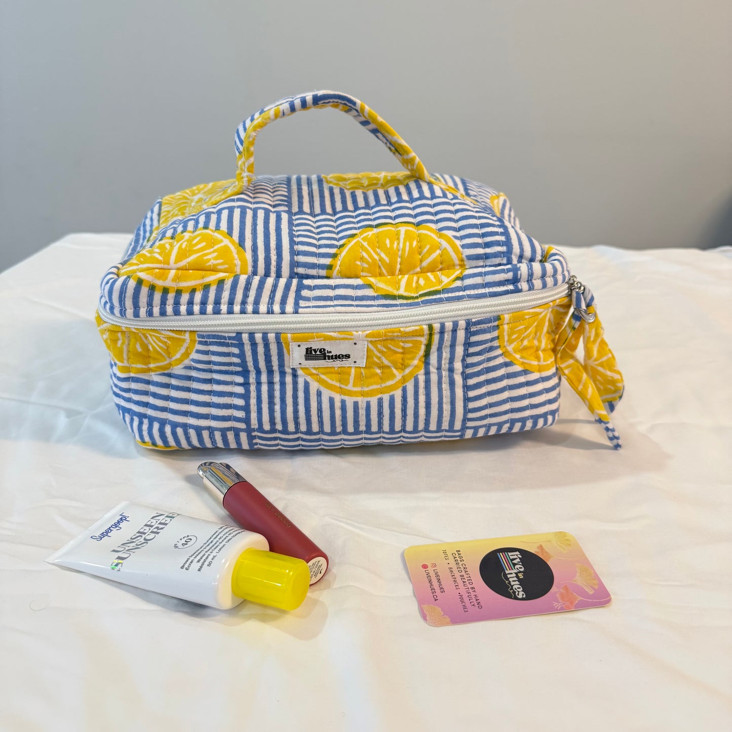 Lemon Zest Vanity Bag